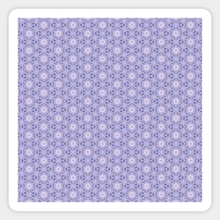 Abstract Blue Floral Pattern Sticker